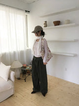 Wrap-curved pants