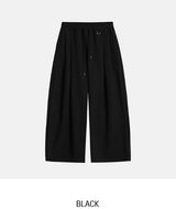 [U-BASIC] ハズDリングピンタックバルーンスウェットパンツ