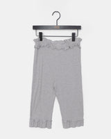 Jabel v-neck frill capri pants
