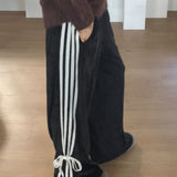 ホールトラックリボンベルベットスウィートパンツ