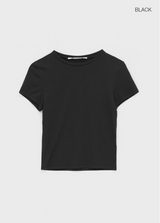 [MADE] ダビパテンセルラウンド半袖Tシャツ (Tencel 92%)
