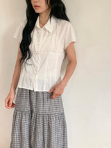 Anz Pure Cap Sleeve Semi-Crop Blouse
