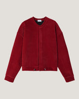 (UNISEX) Velour Crop Cardigan