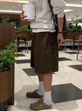 Hills Basic Carpenter Bermuda Banding Pants