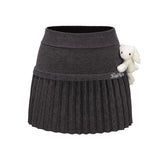 13DE MARZO Doozoo Knitted Pleated Skirt