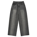 KIRSH プレーンサンドウォッシングワイドフィットデニムパンツ [GRAY]