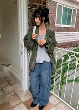26FW★ [BAONHAUS] Aaron Lace Shirring Long Sleeve Tee