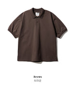26SS★ Addant Silket Collar Short Sleeve T-shirt