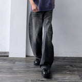 Linear Brushed Wide Denim
