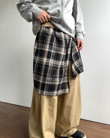 Flap Layered Cotton Pants