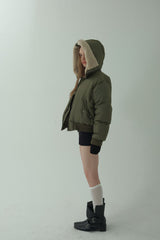 HOODED FLIGHT JUMPER_KHAKI