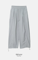 #KD Nylon Line Banding Wide Track Pants (3color)