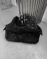 Miv Cracked Leather Shoulder Bag