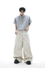 Sequin Safety Pin Polo Tee