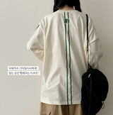 Football Two-Line Loose Fit Sweatshirt