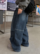 グレイシーダブルピンタックバルーンデニムパンツ