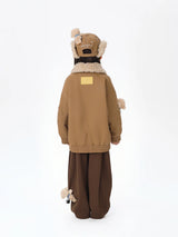 13DE MARZO BabyBear Travel Badge Jacket Brown