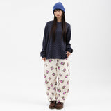 Ribbie Waffle Long Sleeve - Navy