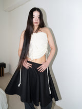 BRAID TIE SKIRT & TOP (CREAM)