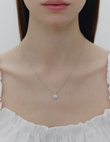 26SS★ Essence Silver Moissanite Floria Necklace