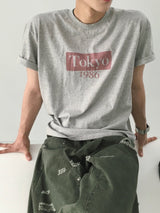 Tokyo logo crop short sleeve T-Shirt 2C