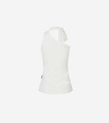 Ruby flower one shoulder sleeveless knit
