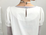 DotTexture Lace Line Mini Dress