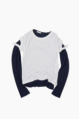 ナーカットアウトスリムTシャツ