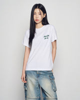 25FW WOMAN SCRIPT LOGO PRINTING SHORT SLEEVE T-SHIRT