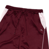 25SS ONE POINT LOGO COLORING WIDE TRACK PANTS BURGUNDY