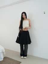 BRAID TIE SKIRT & TOP (CREAM)
