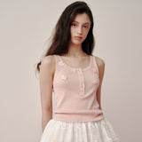 Beads Lip Sleeveless (Pink)