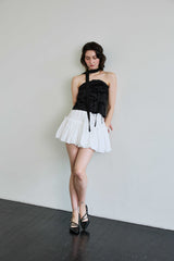 ELFIN SCARF TOP / BLACK