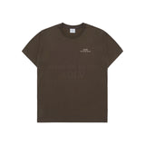 24FW アップサイドダウンベーシックロゴショートスリーブTシャツ ブラウン