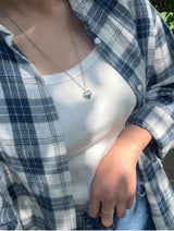 heart shell silver925 necklace SV