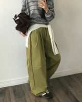 [ORIGINAL] ROSE Pintuck Cotton Pants