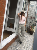 Rivet panel cargo pants