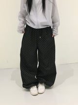 [Ritcore MADE] Mini Dot Wide Denim Pants (2c)