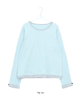 [BAONHAUS] ルーヴェン ストライプ カラーマッチング ロングスリーブ Tシャツ