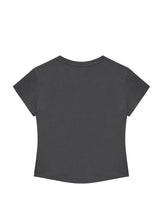 バイオコットン Tシャツ_チャコール