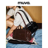 muva. ドンダン オイルワックスレザー ショルダーバッグ