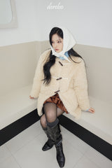 Toggle tteokbokki half-fur coat