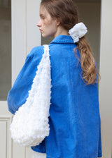 Jeanne Lace Flower Shoulder Bag_White