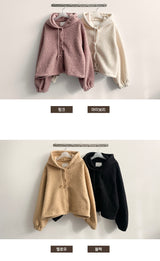 Dali Wool String Avant Snap Hooded Jumper