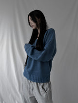 basic V-neck knit (2color)