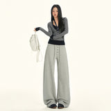 American Lettering Wide-Leg Sweatpants