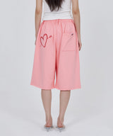 CONY CALL OUT BABY SWEAT SHORTS / PINK