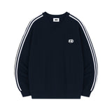 ロフエッセンシャルスポーティートラックVネックオーバーフィットスウェットシャツ (4color)