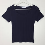 バーチカルパンチングクルーネックTシャツ (3color)
