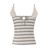 Liora Stripe Ribbon Camisole